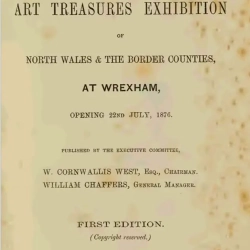 1876 Wrexham Art Exhibition catalogue cover 1
