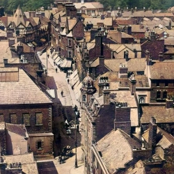 1911 a view of Wrexham from Parish Church Steeple