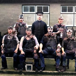 1914 March 30th Gresford Colliery Rescue Brigade A Team.