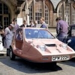 Queens Square 1971 – James Bond Bug outside the Library