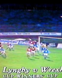 Lyngby v Wrexham AFC 0-1 European Cup Winners Cup 1st round 2nd leg 1990