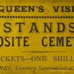 1889 when Queen Victoria visited Wrexham, as there were stands built opposite Wrexham cemetery for the public