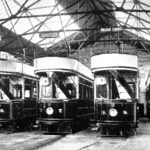 Trams at Johnstown depot
