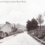 Caergwrle 1908 Castle from Mold Road