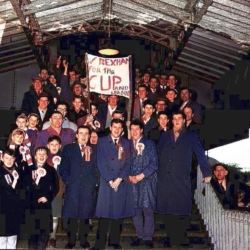1961 Wrexham AFC fans on their way to Rochdale for an FA Cup 2nd round tie on November 25 which the Town won 2 1