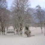 Belle Vue Park in snow