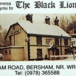 Black Lion Inn Bersham promotional advertisement