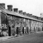 Minera Five Crosses before demolition of row of cottages