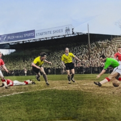 Norwich City Vs Wrexham Circa 1960