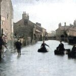 A Flooded Bangor on Dee High Street 1900