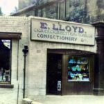 Ruabon – E Lloyd’s tobacco and confectionary shop on Bridge Street at its junction with Ysgoldy Hill
