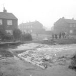 Flooding in Queens Park, Wrexham, June 1983 9