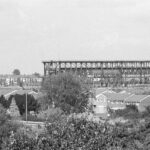 Queens Park – Rubery Owen factory Whitegate in the process of being demolished early 1980’s. Image taken from the Erddig side of the A525