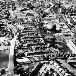 1940 Aerial photograph looking towards St. Giles