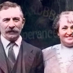 Armando and his wife when they opened Marubbis cafe