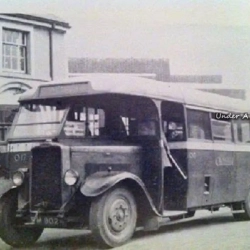Bus passing the Tiger Inn on the Beast Market 1949
