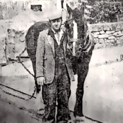 Froncysyllte Chirk Castle Lime &; Stone Company. the horses and empty wagons on the way to the limestone quarry