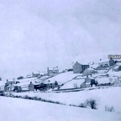Gwynfryn A winter view of Pentre Bias the original name for the village of Gwynfryn
