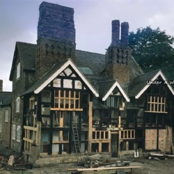 Hafod Y Bwch Hall during restoration