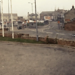 Farndon Street - The view from the entrance of the War Memorial club 1978