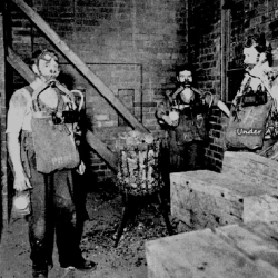 Maesgwyn Road A Miners Rescue Team inside the North Wales Miners Rescue Station
