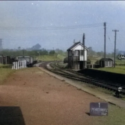Marchweil station looking towards Wrexham
