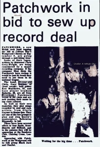 Patchwork newspaper article