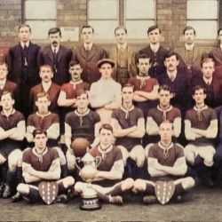 Southsea Football Club. 1912 13 Champions of the Flintshire League. Winners of the St Martins Charity Cup that year