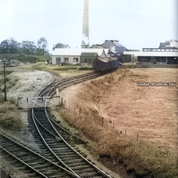 Wrexham to Ellesmere Railway railway siding at Cadburys Factory Pickhill.