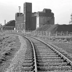 Wrexham to Ellesmere running passed pentre maelor gas works